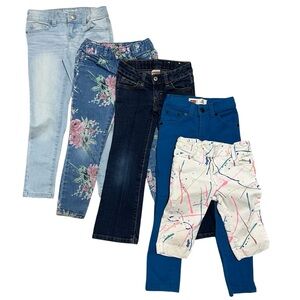 Bundle❗️Girl's Jeans, Five Pairs, Size 4/5